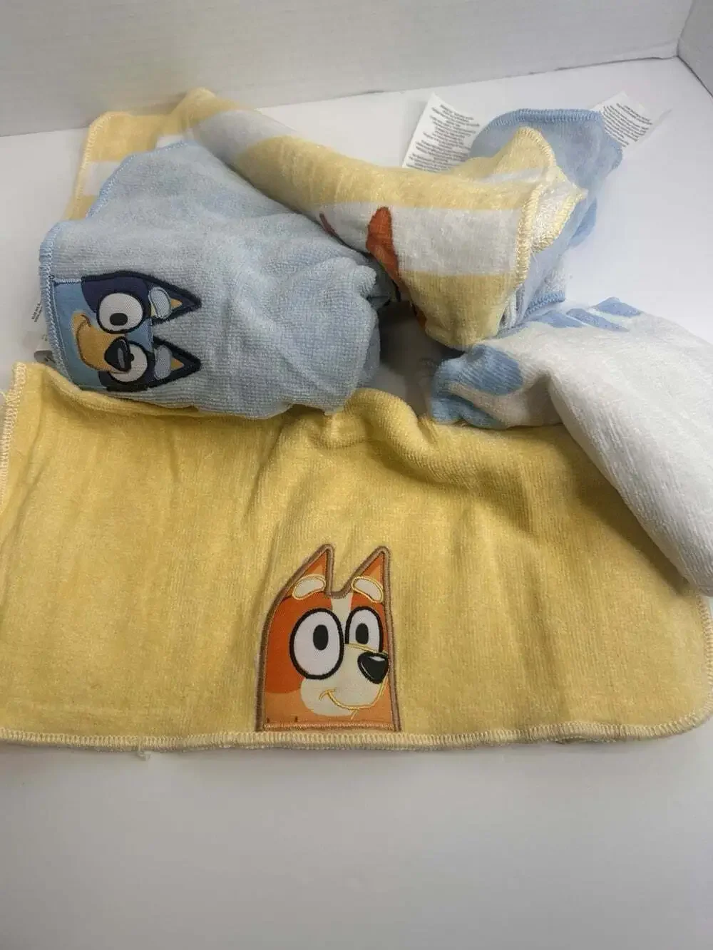 Bluey 5pk Kids Cotton Washcloths